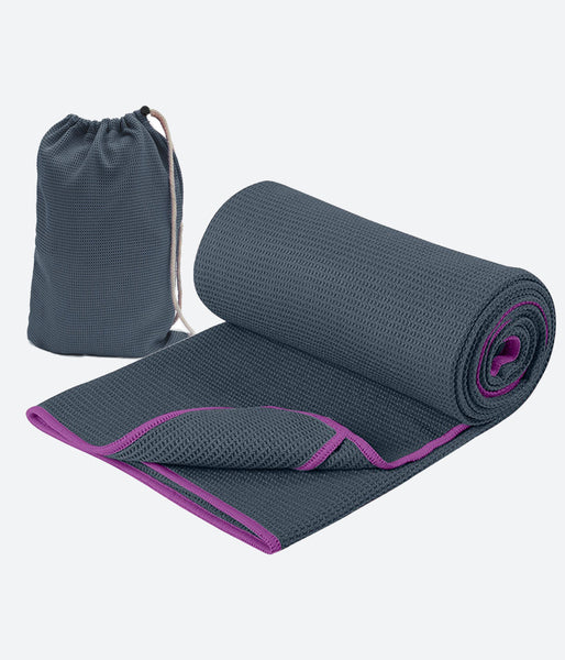 Heathyoga Yoga Towel, Exclusive Corner Pockets Design + Free Spray Bot —  ShopWell