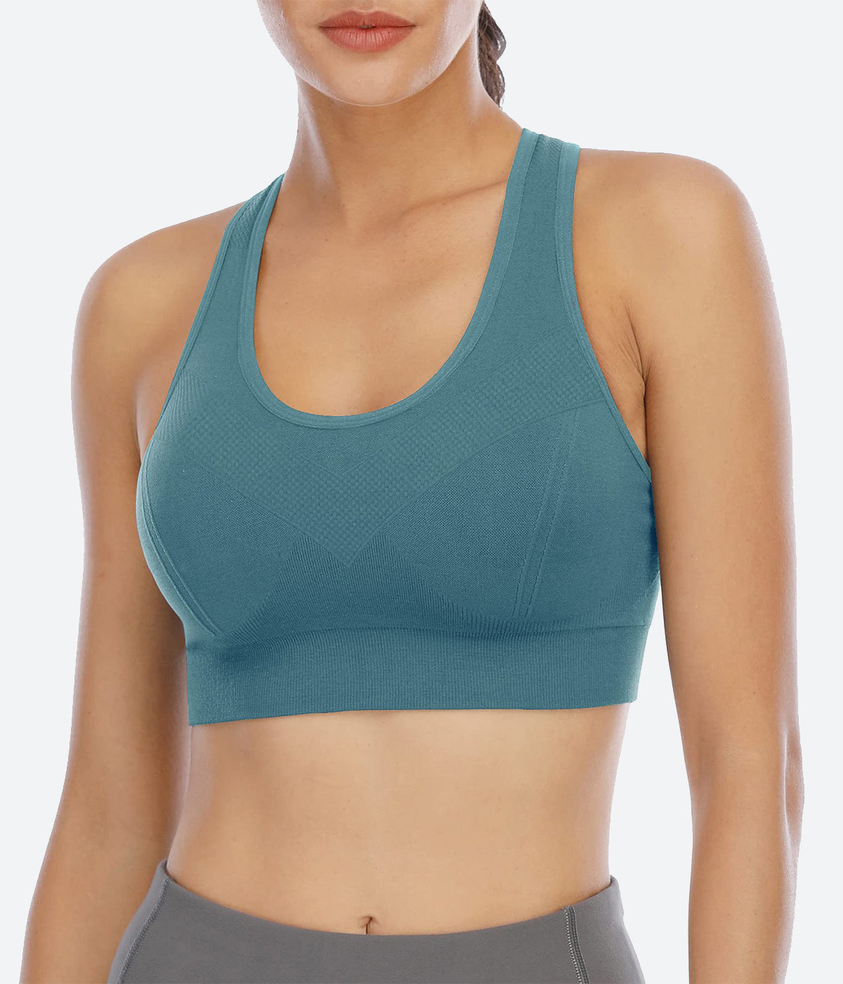 Plus Size Strapless Bra with Clear Strap Bras for Women Bandeau Padded Top  Stretchy Yoga Fitness Sportsbras 4, Multicolor, Small : :  Clothing, Shoes & Accessories