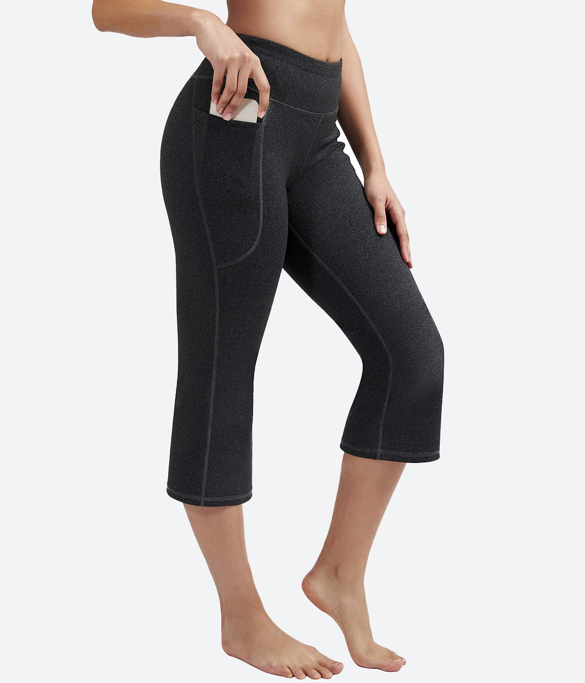 Heathyoga Capri Pants for Women Capri Yoga Pants with Pockets XS
