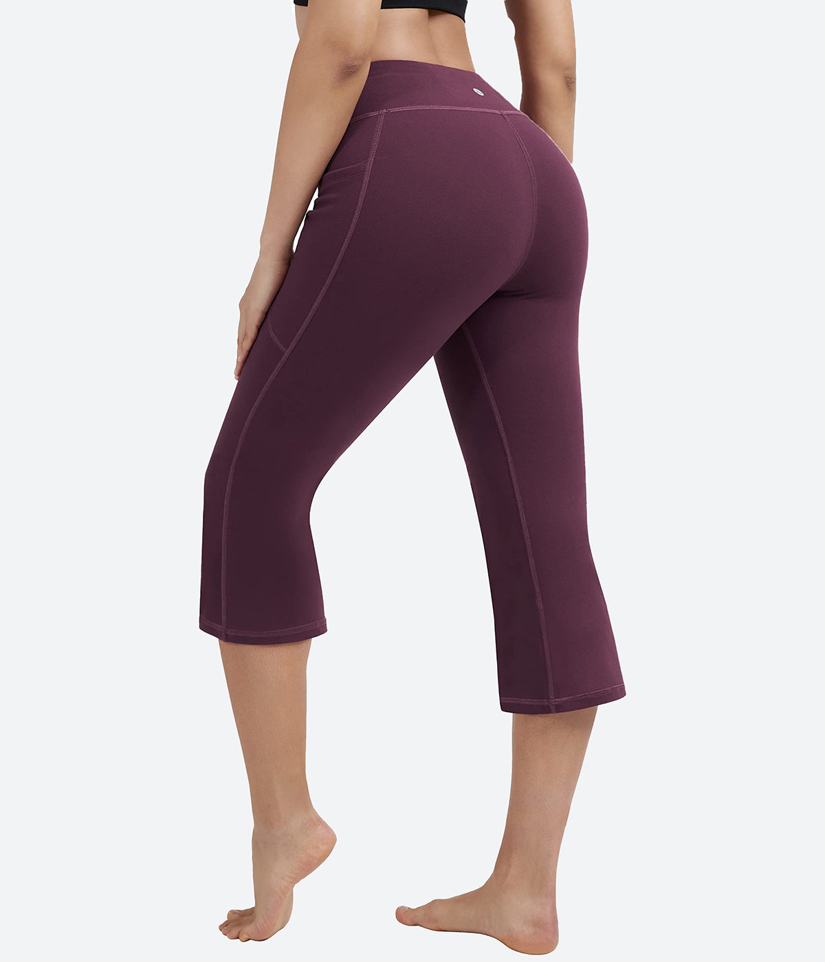 YUHAOTIN Yoga Pants with Pockets for Women Capri Christmas Causal