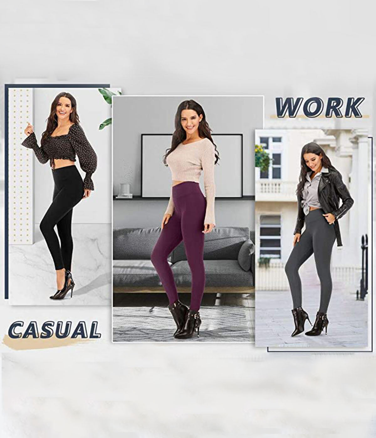 Buy Heathyoga High Waist Yoga Pants with Pockets for Women, Tummy Control  Yoga Leggings with Pockets Workout Athletic Pants (Wine, XX-Large) at