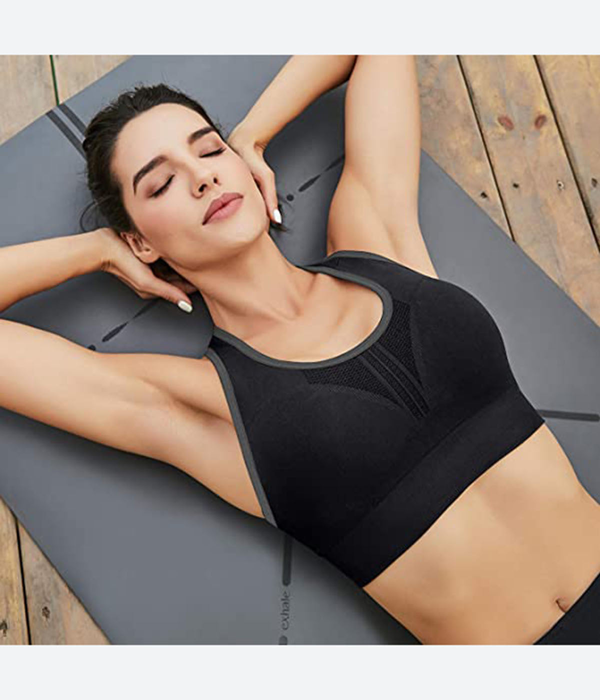 MARINAVIDA Sports Bra Women High Impact Seamless Racerback Padded Yoga Bras  Gym Running Workout Sport Tops, Black, Medium : Buy Online at Best Price in  KSA - Souq is now : Fashion