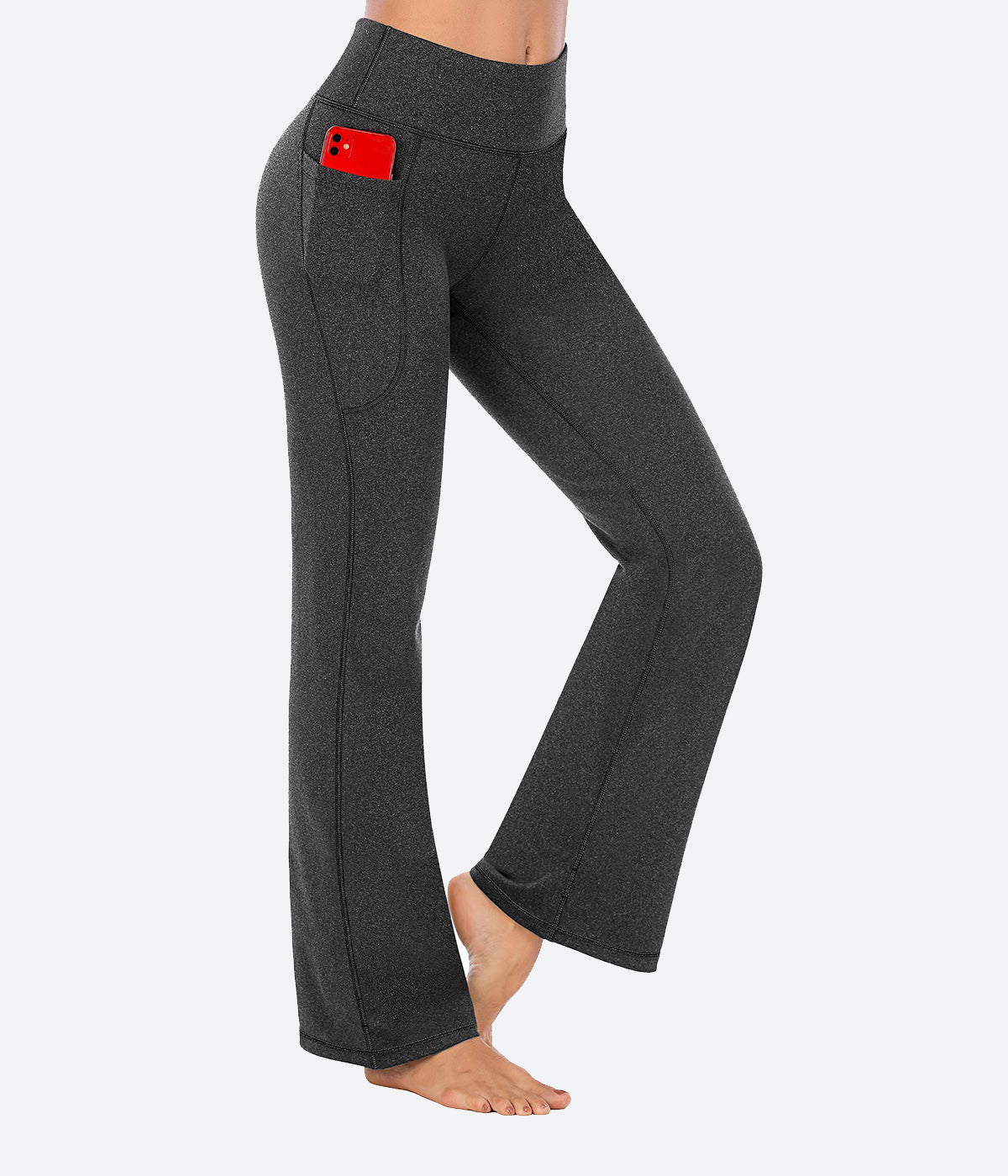Heathyoga Bootcut Yoga Pants with Pockets M/XL, Women's Fashion, Bottoms,  Other Bottoms on Carousell