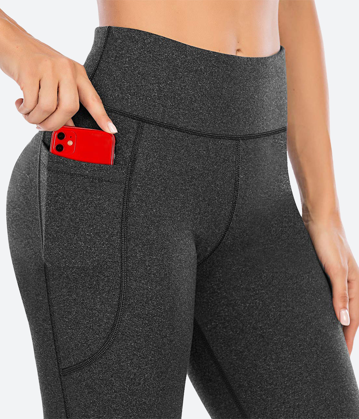 Heathyoga Women's Bootcut Yoga Pants with Pockets High Waisted Bootleg  Workout Pants Work Pants Dress Pants Medium Capri Gray : : Clothing,  Shoes & Accessories