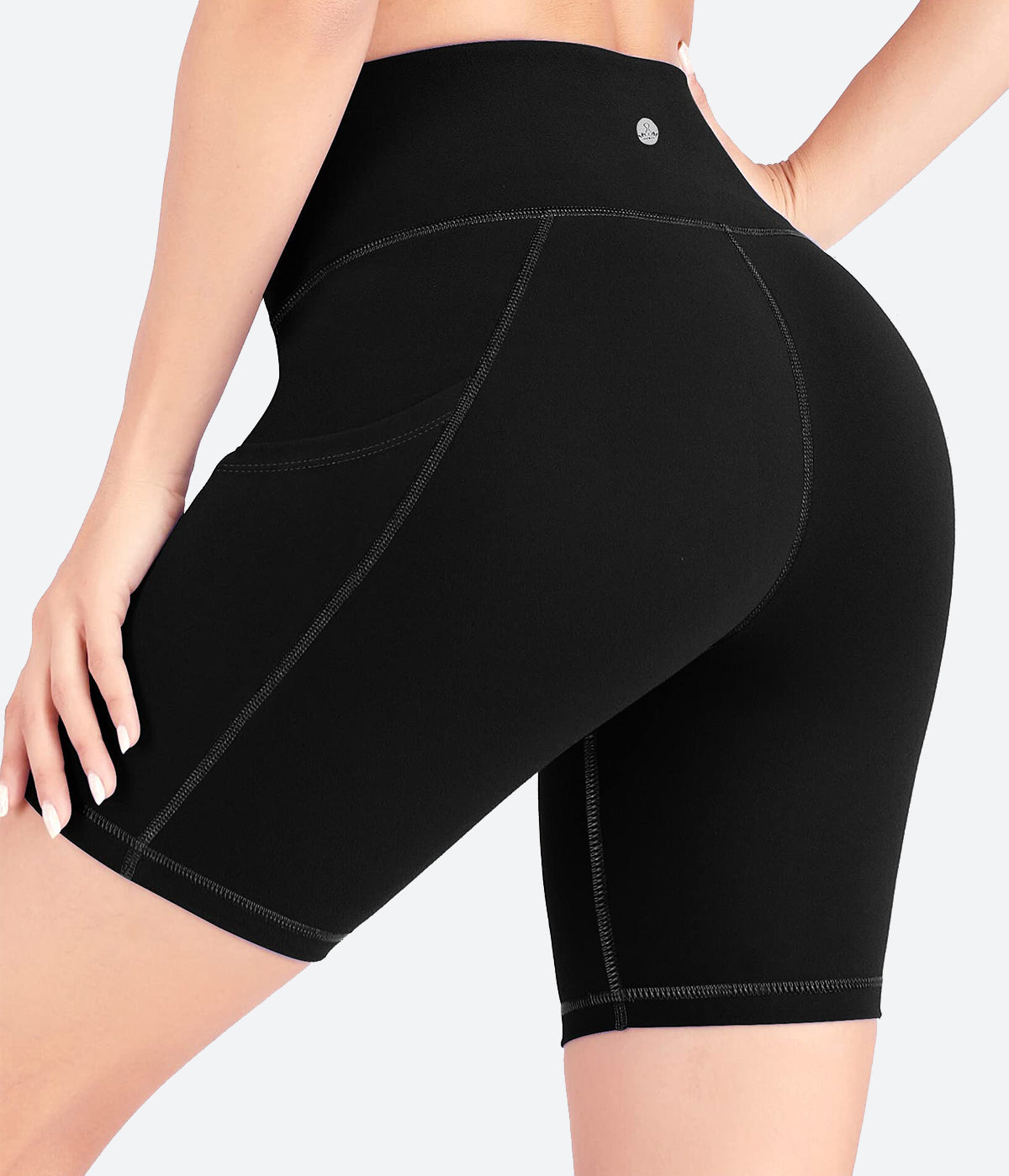 ODODOS 5 Tummy Control Yoga Shorts for Women with Pockets High Waist  Athletic Workout Biker Shorts, Black, X-Small at  Women's Clothing  store