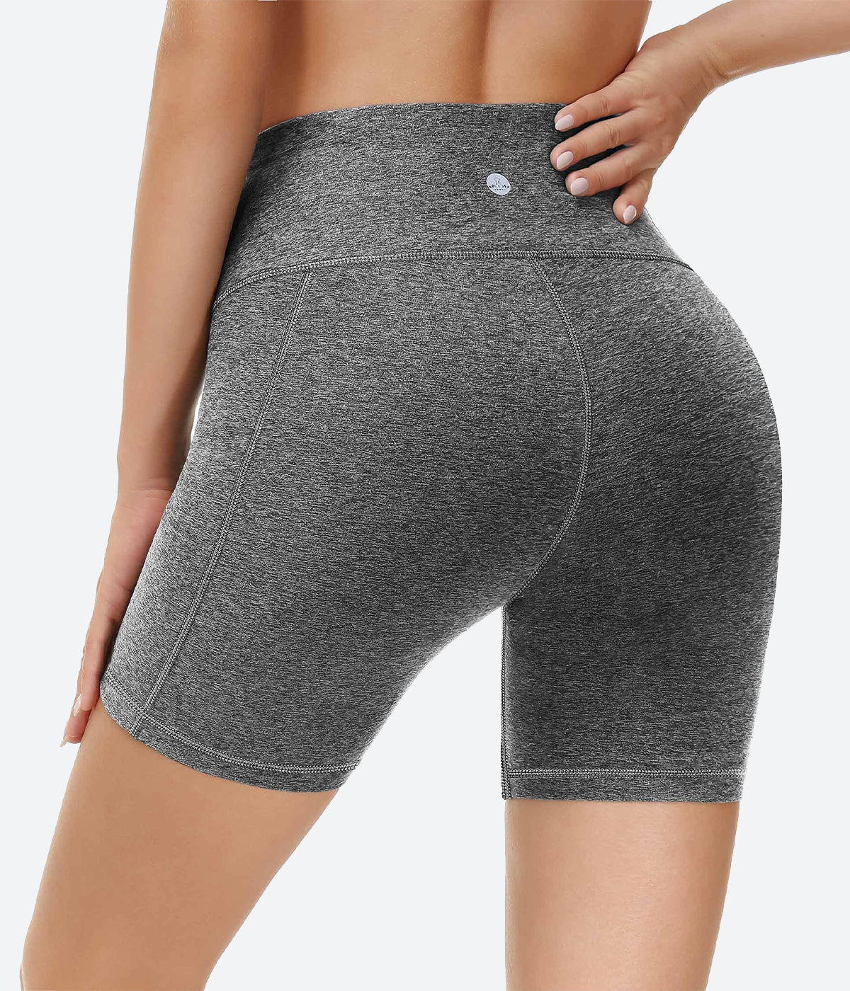 Heathyoga Biker Shorts Women Tummy Control 5 Workout Shorts Women with  Pockets High Waisted Spandex Shorts for Gym Yoga at  Women's Clothing  store