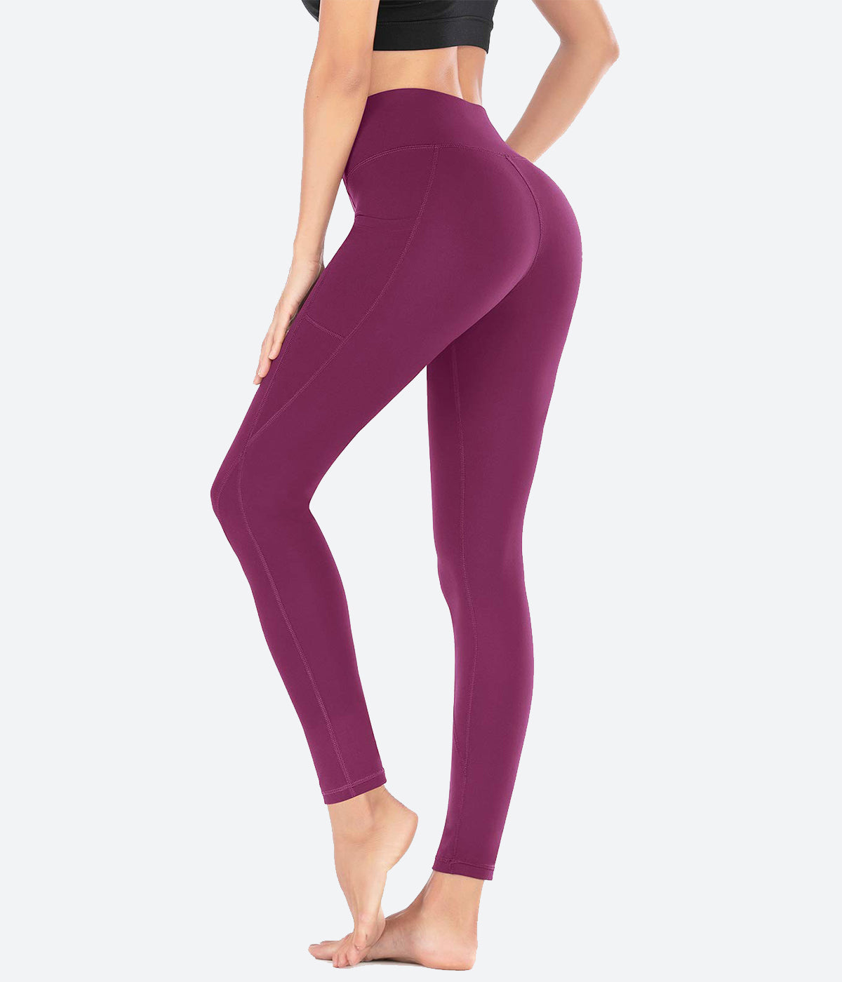BT-99 {Pretty On Me} Dark Burgundy Mineral Wash Yoga Pants PLUS SIZE 1 –  Curvy Boutique Plus Size Clothing