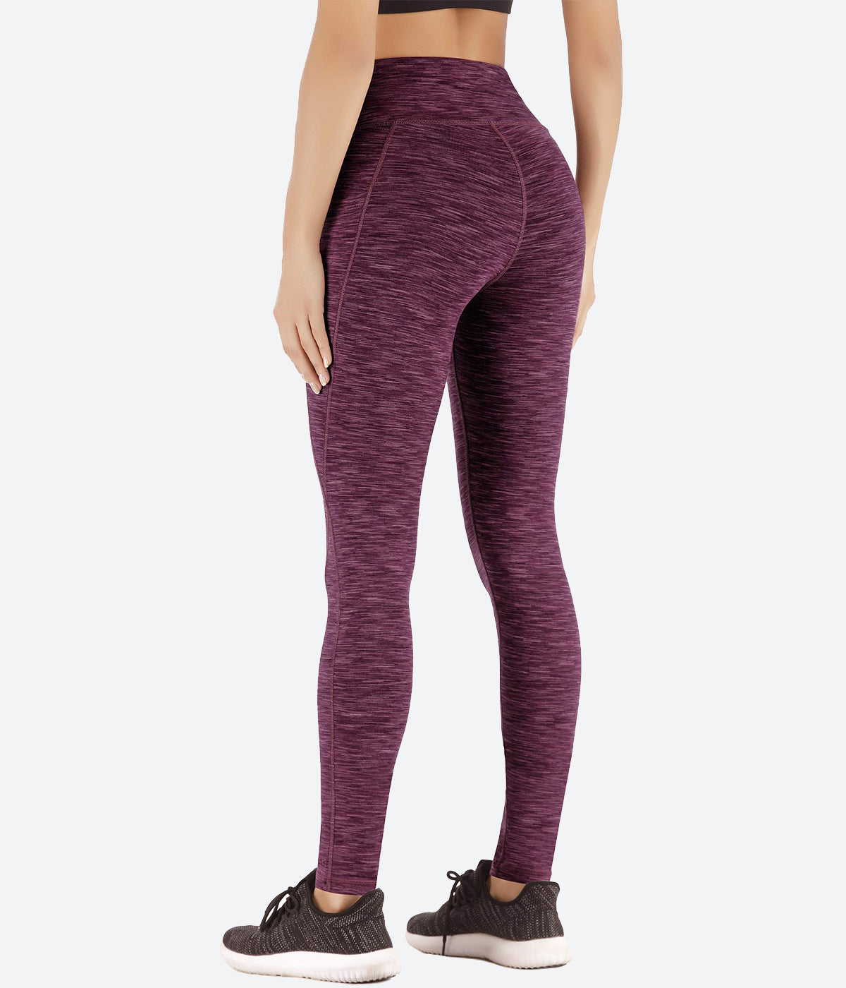 Apana High Waisted Ultra Cozy Space Dyed Light Purple Leggings with Pockets  S