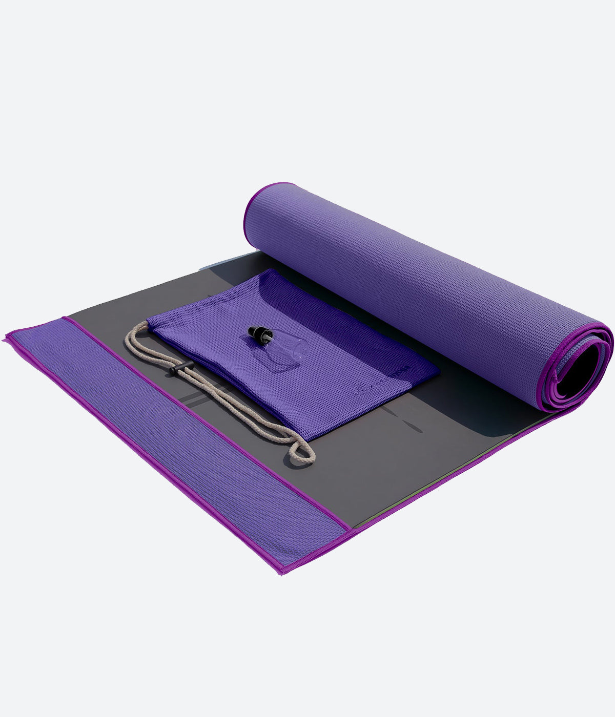 Yoga Towel Sweat Absorbent Yoga Mat Towel Non-Slip for Hot Yoga Pilates and  Workout 24 x72, Dark Purple