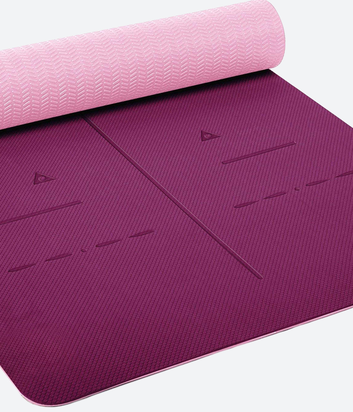 Heathyoga Eco Friendly Non Slip Yoga Mat, Body Alignment System