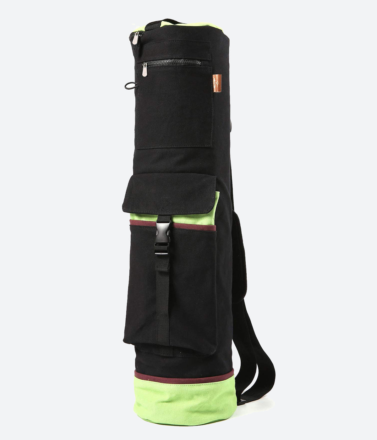 Yoga Pilates Mat Bag Basic Canvas Tote with Mat Carrier Pocket