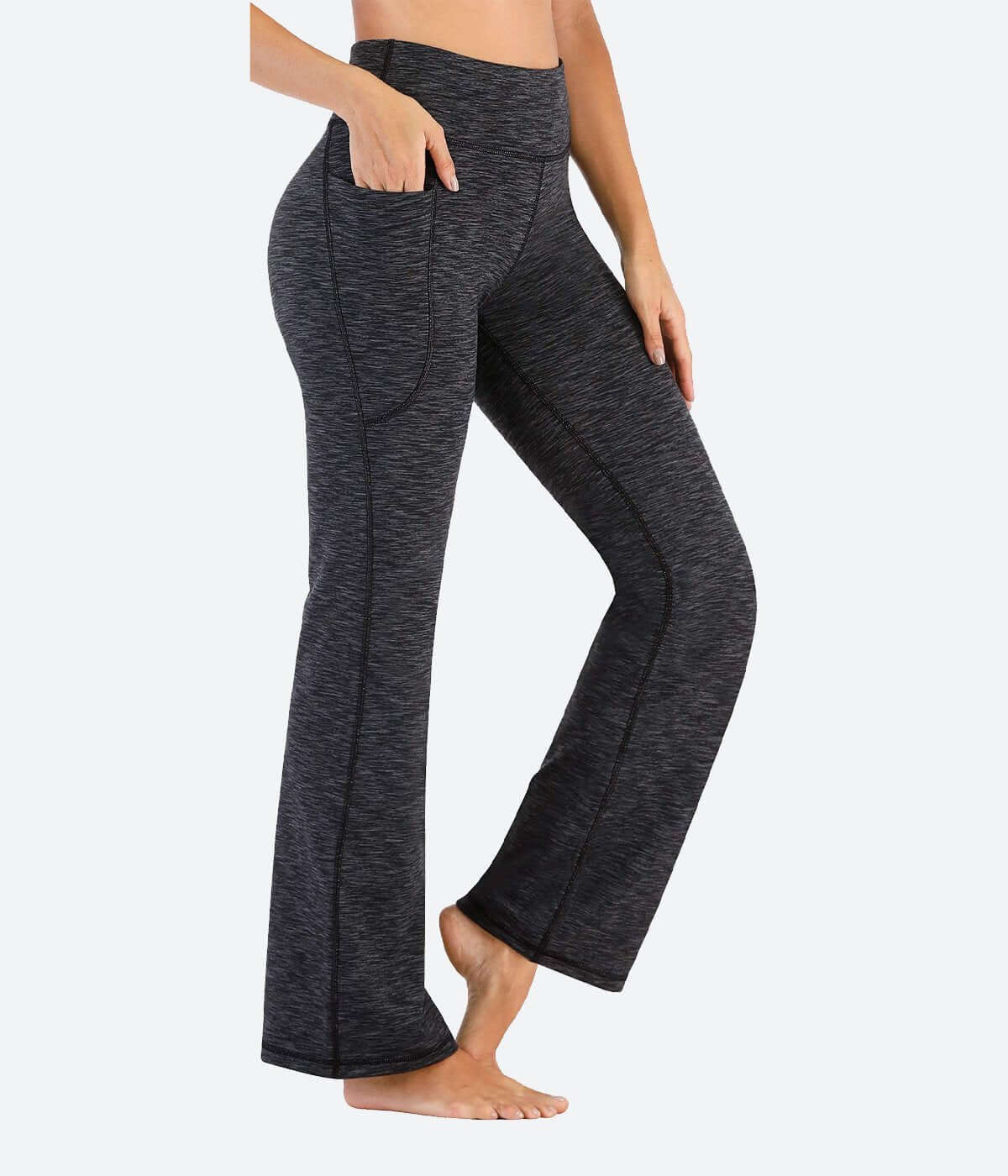 Women's Bootcut Yoga Pants Long Bootleg High Waist Flare Pants with  Pockets Gym | eBay