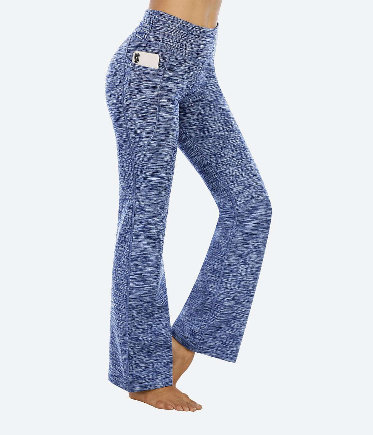 KINPLE Women's Yoga Pants Bootcut Yoga Pants with Pockets for Women Bootleg  High Waist Yoga Pants Workout Dress Pants