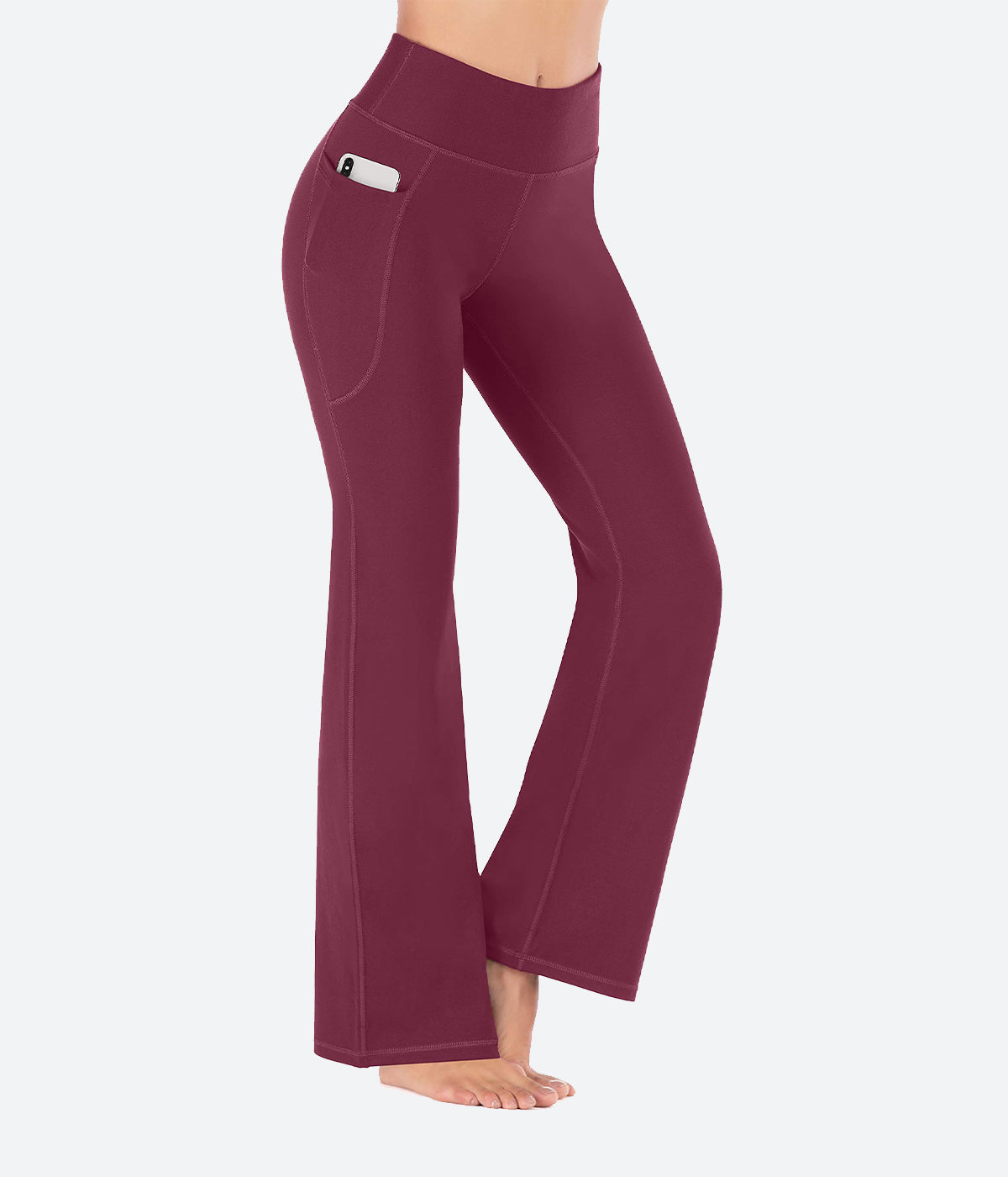 bootcut yoga pants with folded uggs