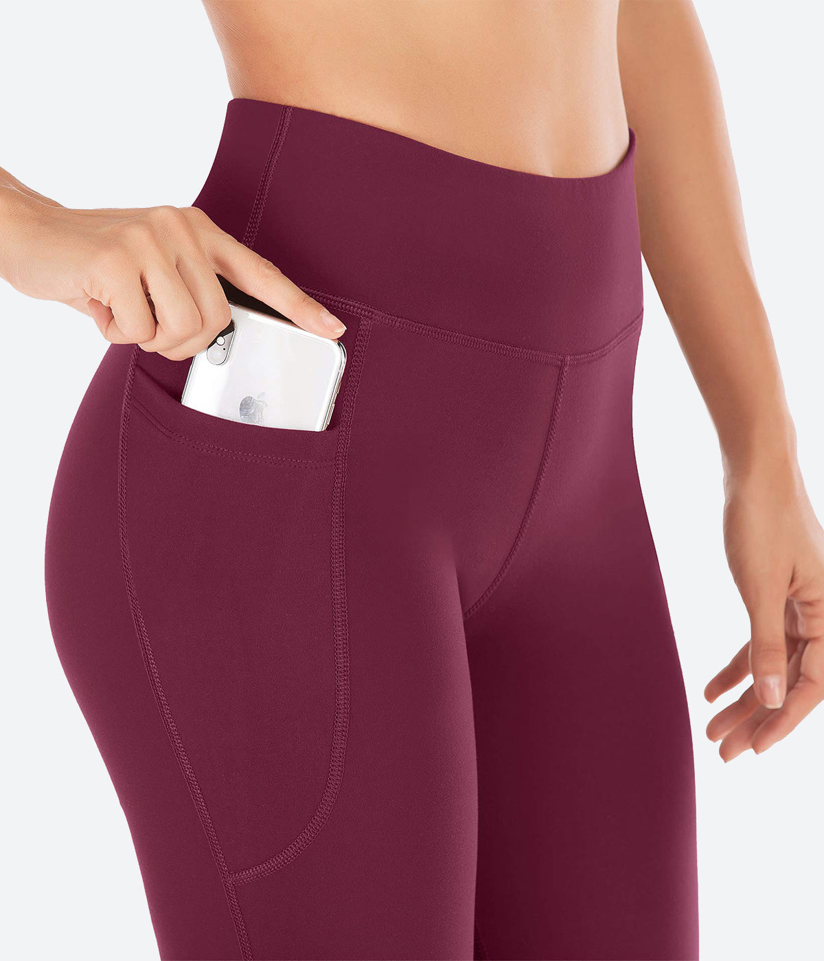 YAZI Yoga Pants with Pockets for Women High Waist Workout Bootleg