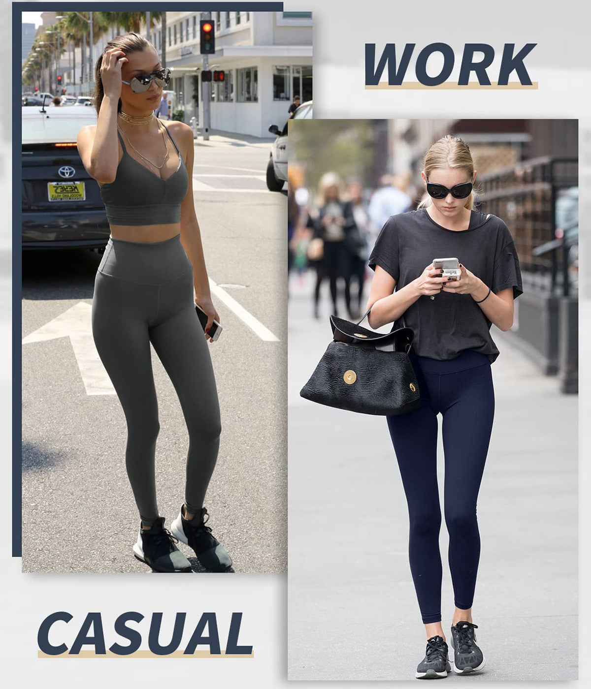 Buy Heathyoga Yoga Pants with Pockets for Women Leggings with Pockets for  Women No See-Through High Waisted Workout Leggings (Capris Gray, X-Large)  at