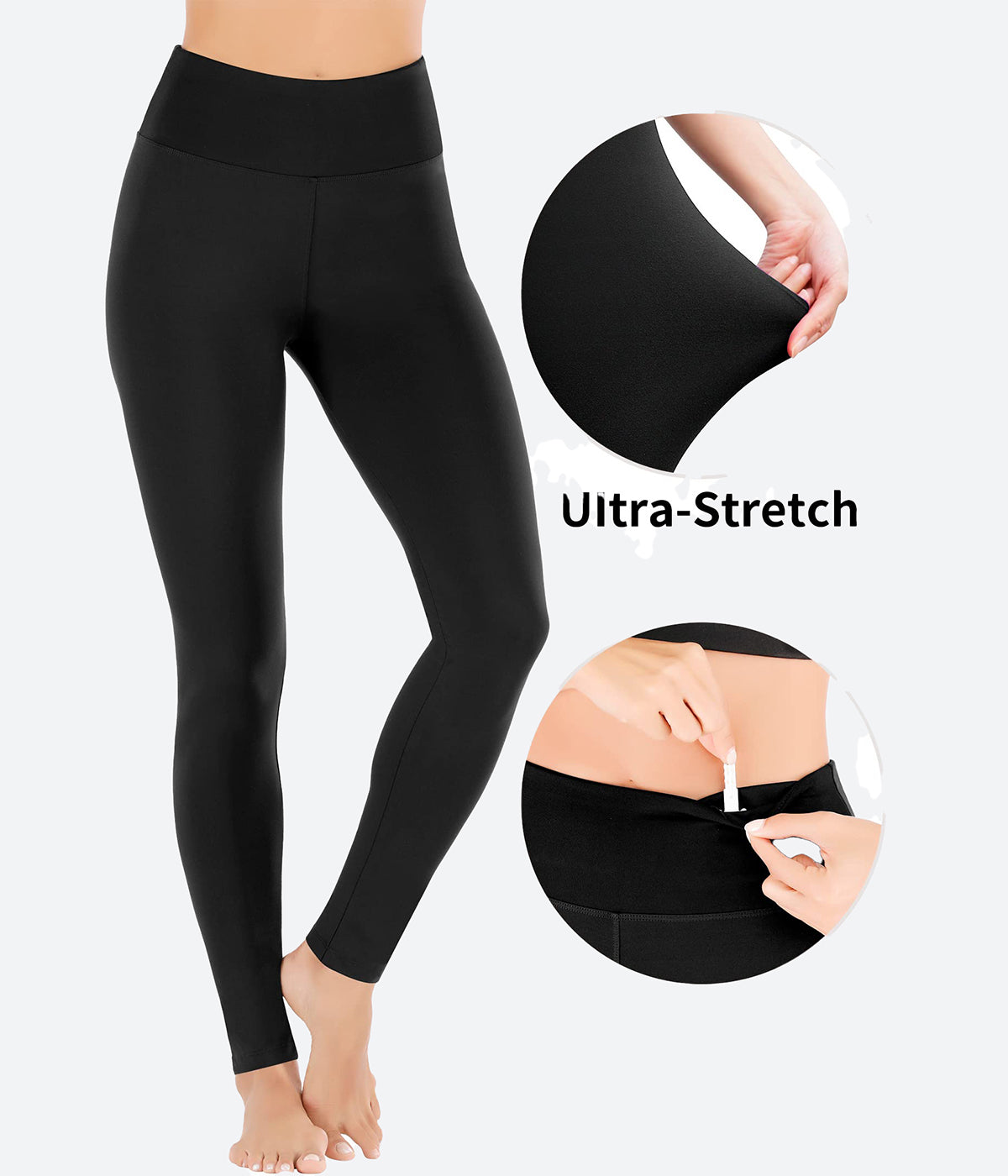 High Waisted Leggings For Women- Soft Tummy Control Slimming Yoga